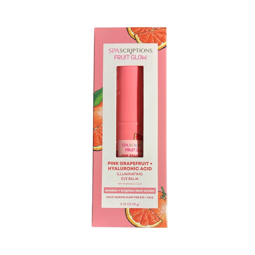 SpaScriptions Fruit Glow Pink Grapefruit Illuminating Eye Balm New